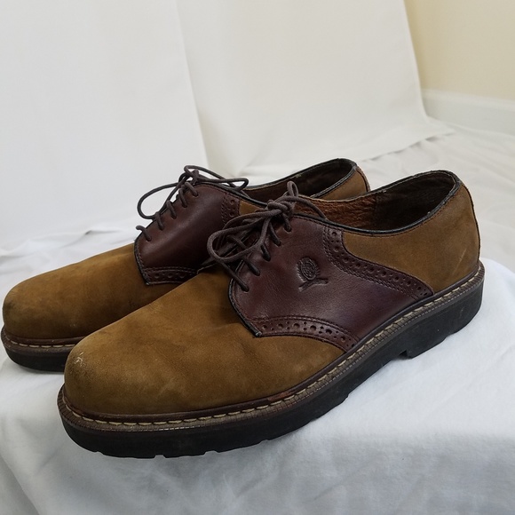 Tommy Hilfiger 10.5 Mens Oxford Saddle Shoes Brown - Picture 3 of 8